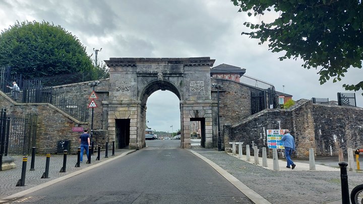 Bishop's Gate Derry, causeway coastal route google maps