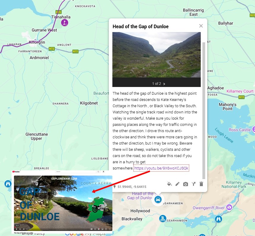 google maps links